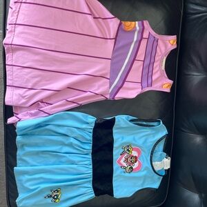 Cartoon Network Powerpuff Girls Bubbles dress Disney Hercules Meg pink dress